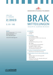 Titelbild der BRAK-Mitteilungen
